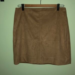J. Crew Faux Suede Tan Skirt